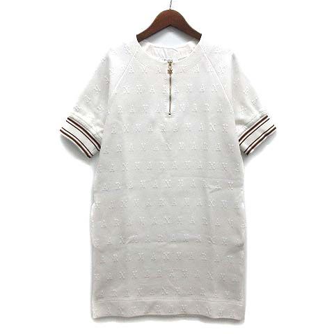 マックスマーラ MAX MARA 2025SS オールオーバー ロゴ ジャカード ジャージー ワンピース 半袖 ホワイト 白 36 2316210432