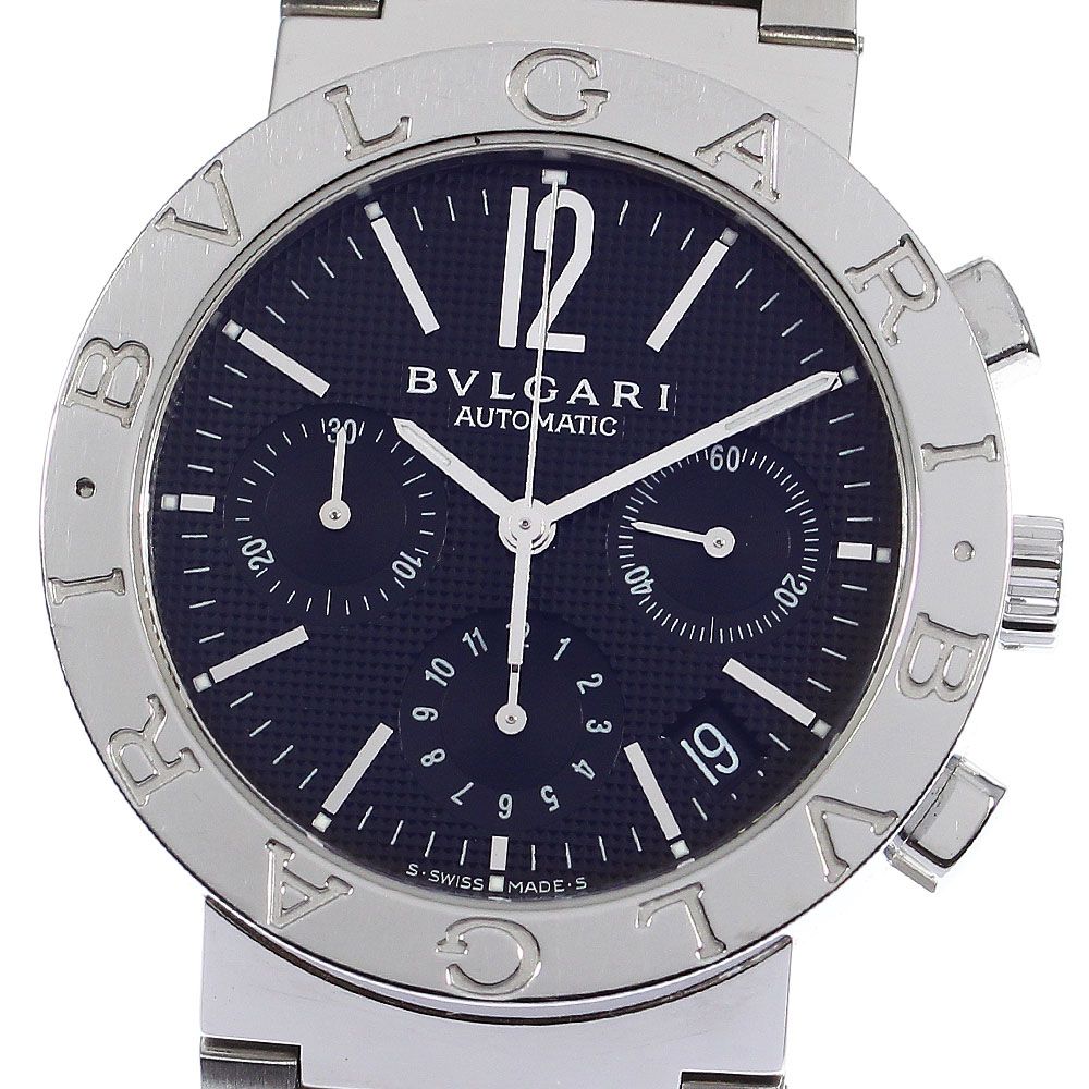 ブルガリ BVLGARI BB38SSCH ブルガリブルガリ クロノグラフ 自動巻き メンズ箱付き_816252