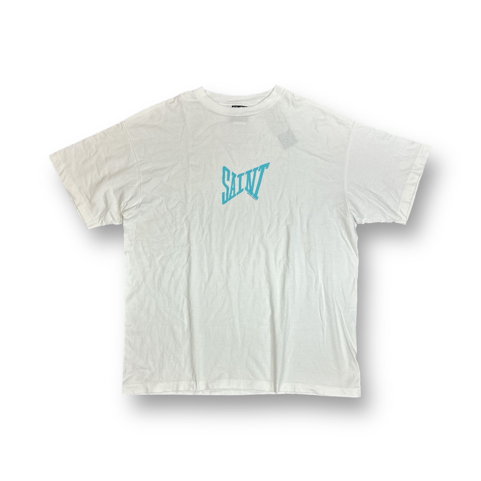 Saint Michael セントマイケル リボンTシャツ SAINT Mxxxxxx 【セント マイケル】 SS TEE/RIBON SAINT/WHITE+