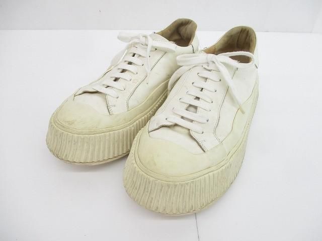 中古 JIL SANDER ジルサンダー プラットフォーム レザー
