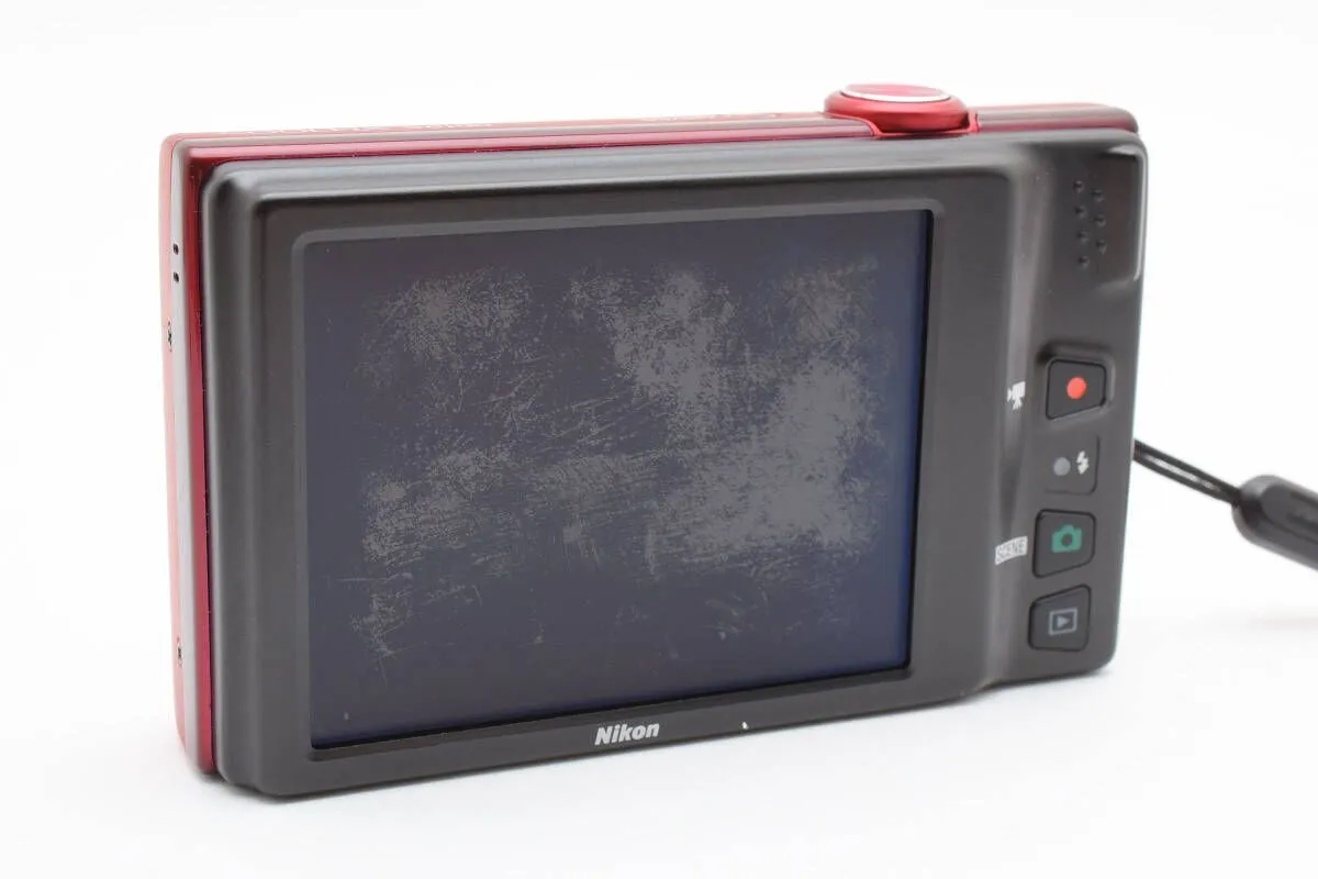 ニコン Nikon COOLPIX S6100 クールピクス 赤 レッド コンパクト