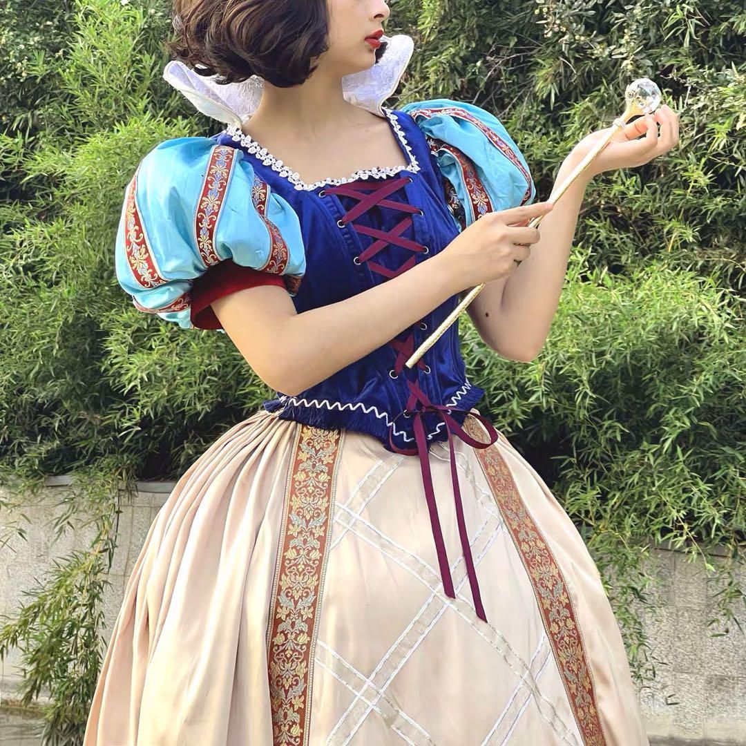 特製 ディズニー 白雪姫 コスプレ衣装 大人 ドレス ウィッグ追加可