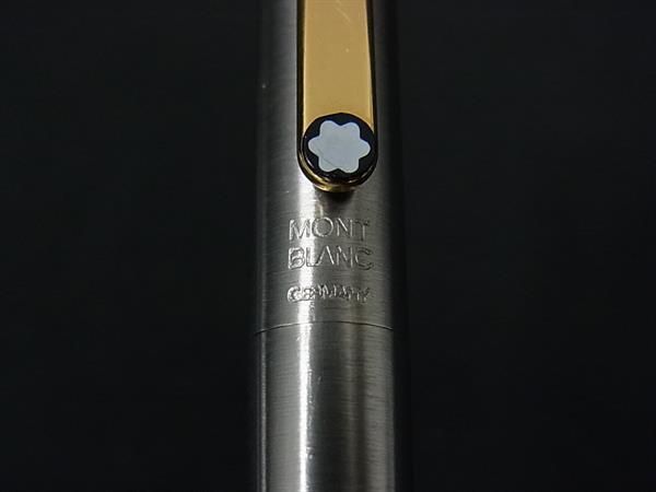 MONTBLANC モンブラン スリムボールペン ノック式 シルバー クリップ