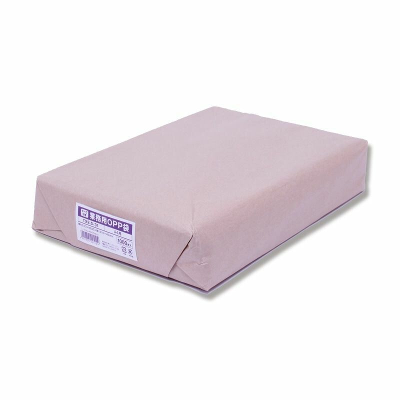 まとめ買い シモジマ SWAN OPP袋 業務用OPP袋 T 22.5-31 A4用 1000枚クラフト包 幅225×高310 40mm 006794613 ×3セット