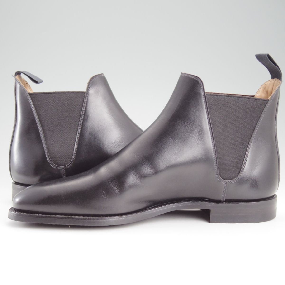 クロケット-ジョーンズ 7 E 定価 137 500- サイドゴアブーツ 341ラスト カーフ 黒 メンズ Crockett-Jones n 998