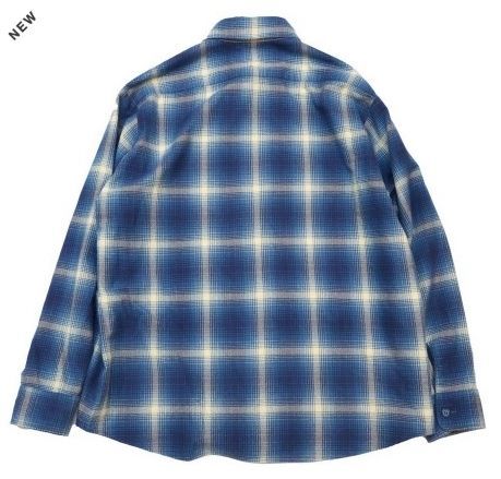 Subculture サブカルチャー OMBRE CHECK SHIRT / BLUE オンブレ 