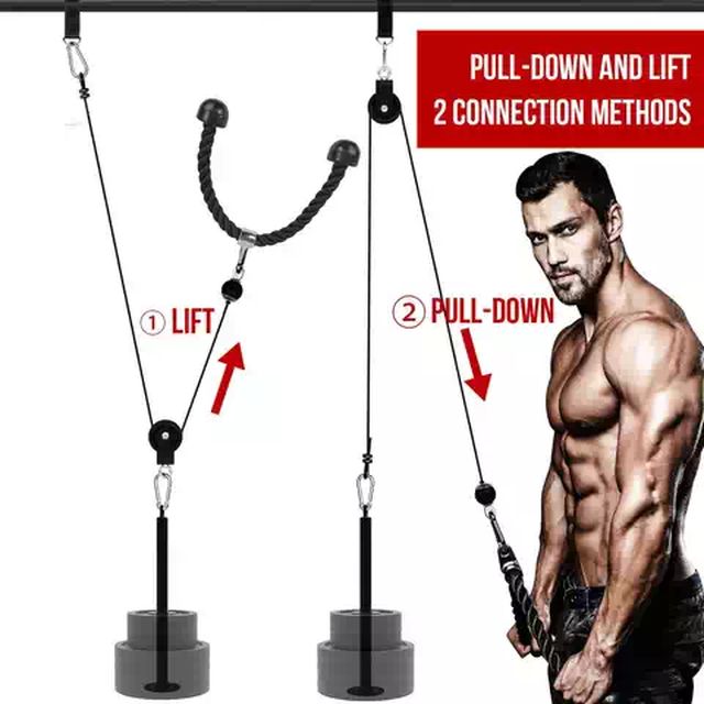 簡易ケーブルトレーニングセット｜自宅でのプル系筋トレに最適 - メルカリ