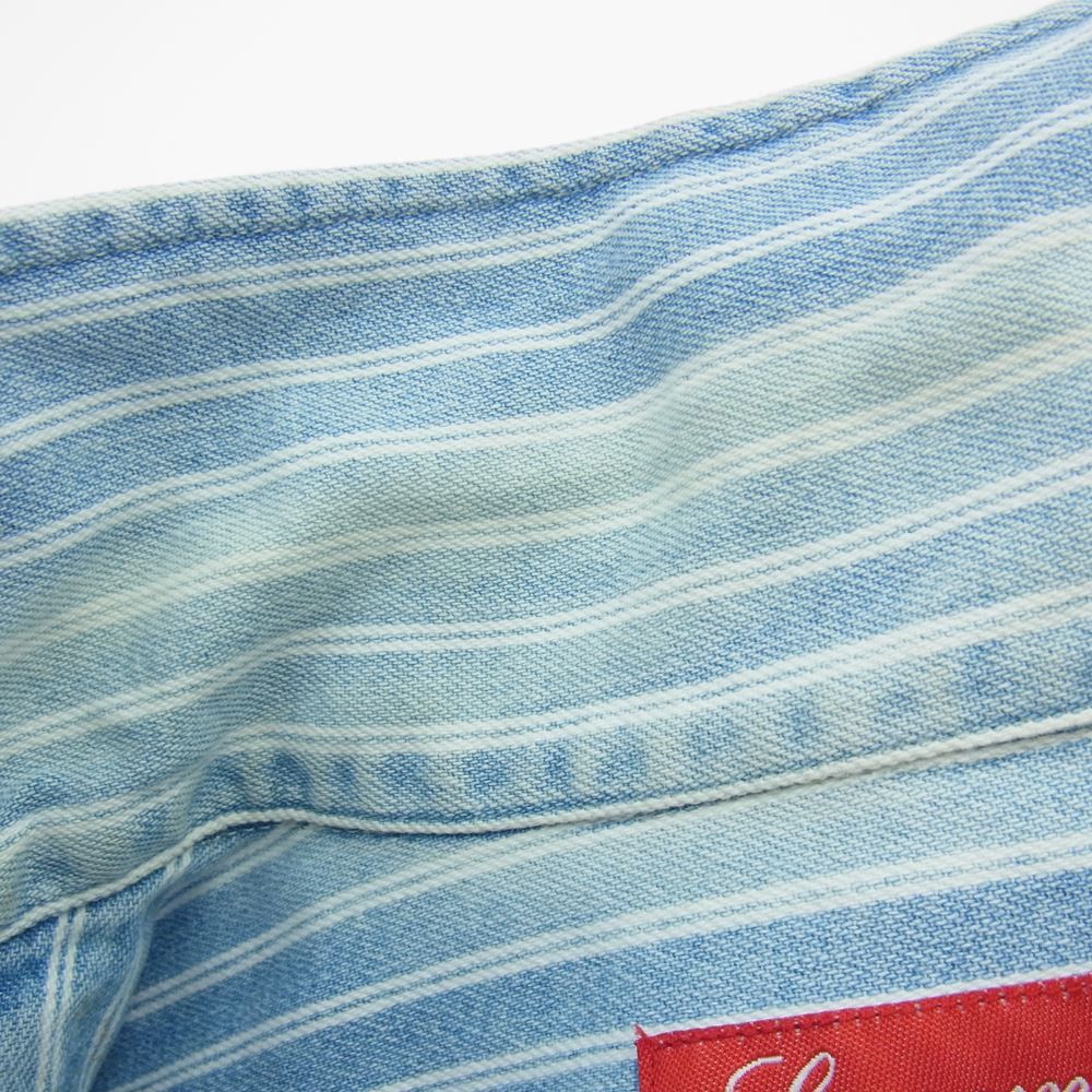 SUPREME 半袖デニムシャツ Supreme シュプリーム 半袖シャツ 17SS Stripe Denim S/S Shirt