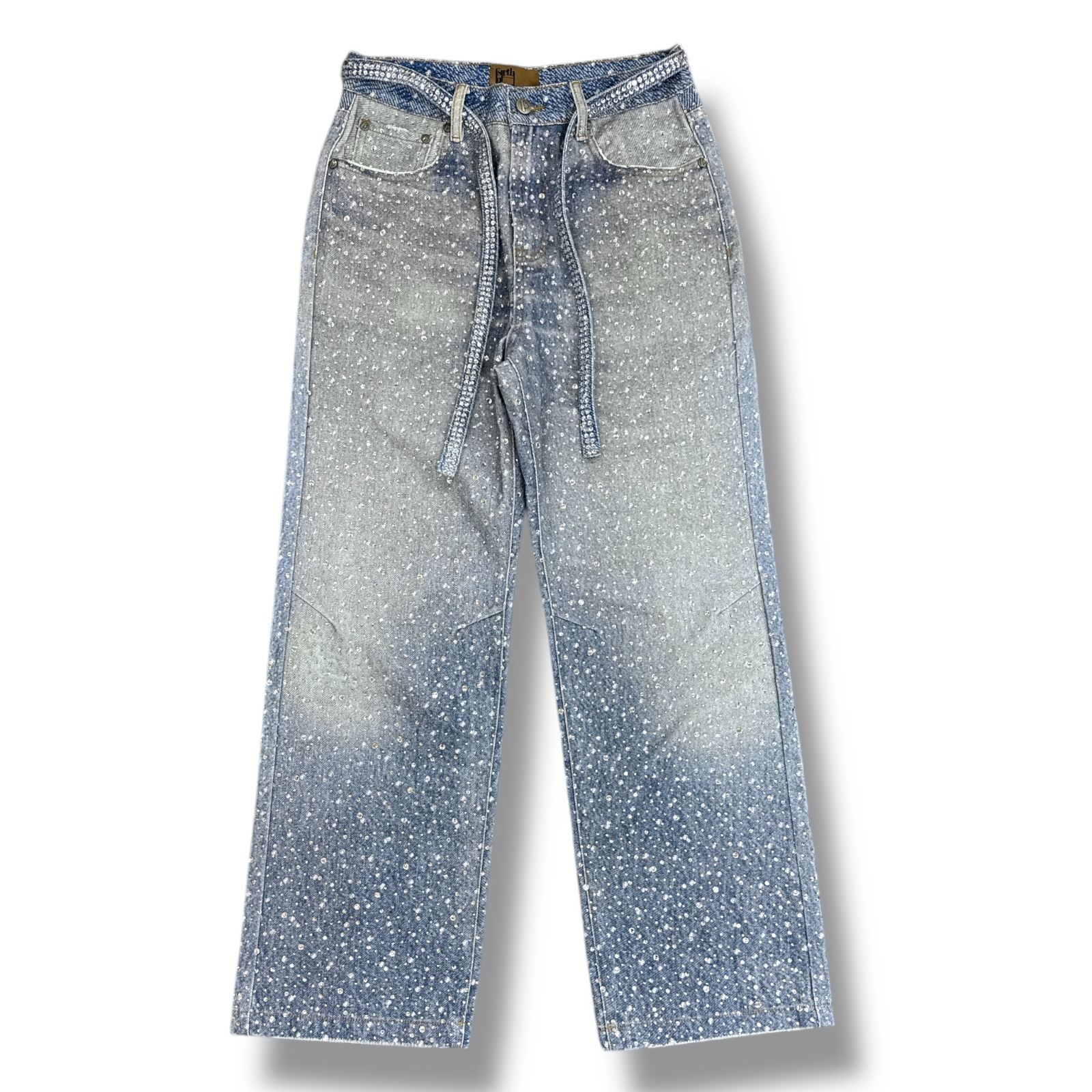 参考上代77000円 Birth Of Royal Child 24AW 3D Printing Washed Full Diamond Denim プリンティング ウォッシュド フルダイアモンド デニム ジーンズ バースオブロイヤルチャイルド インディゴ S