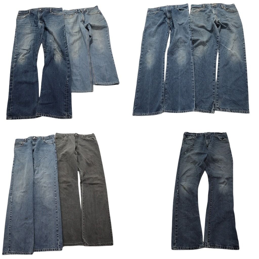 B品 古着卸 リーバイス 517 デニム パンツ 7枚セット メンズ 32 |34 |36 |38 |40 アメカジ フェード 古着 NA3628