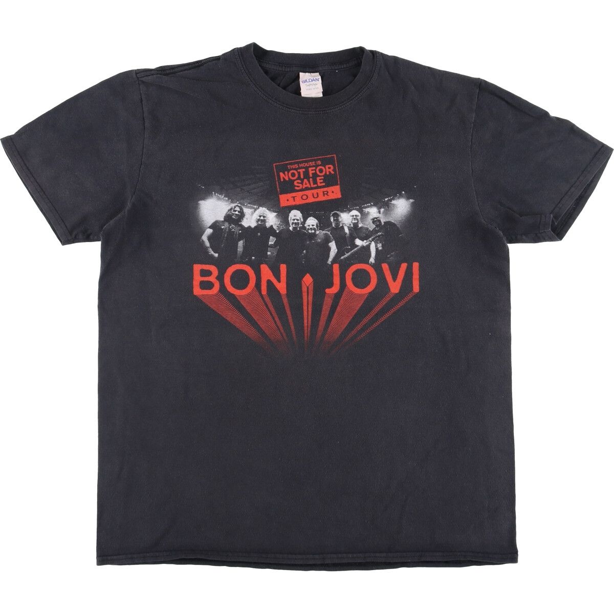 古着 ギルダン GILDAN BON JOVI ボンジョヴィ バンドTシャツ バンT メンズL相当|eaa529307
