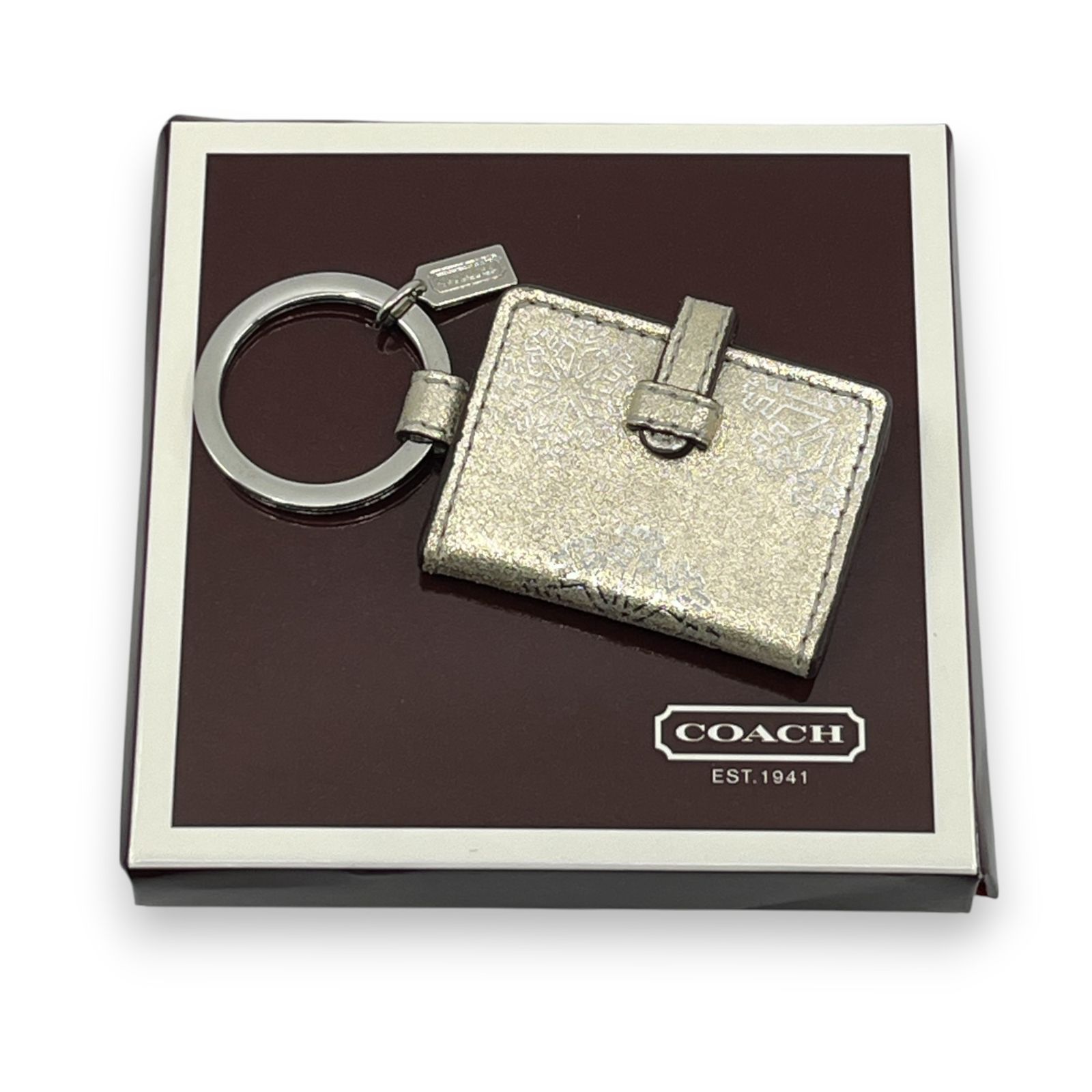 Coach コーチ 写真フレーム キーホルダー シルバー - メルカリ