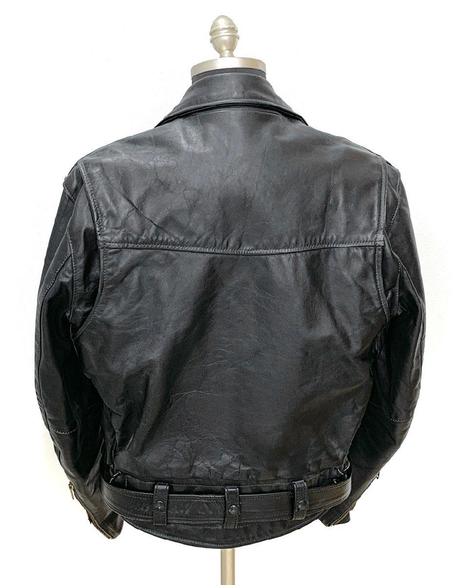 VANSON(バンソン) レザー ライダースジャケット ダブル 44サイズ