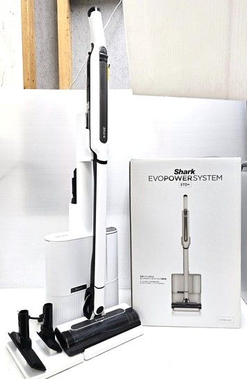 品 シャーク Shark コードレススティッククリーナー 自動ゴミ収集ドック EVOPOWER SYSTEM STD CS150JAE ホワイト ○YR-19447○