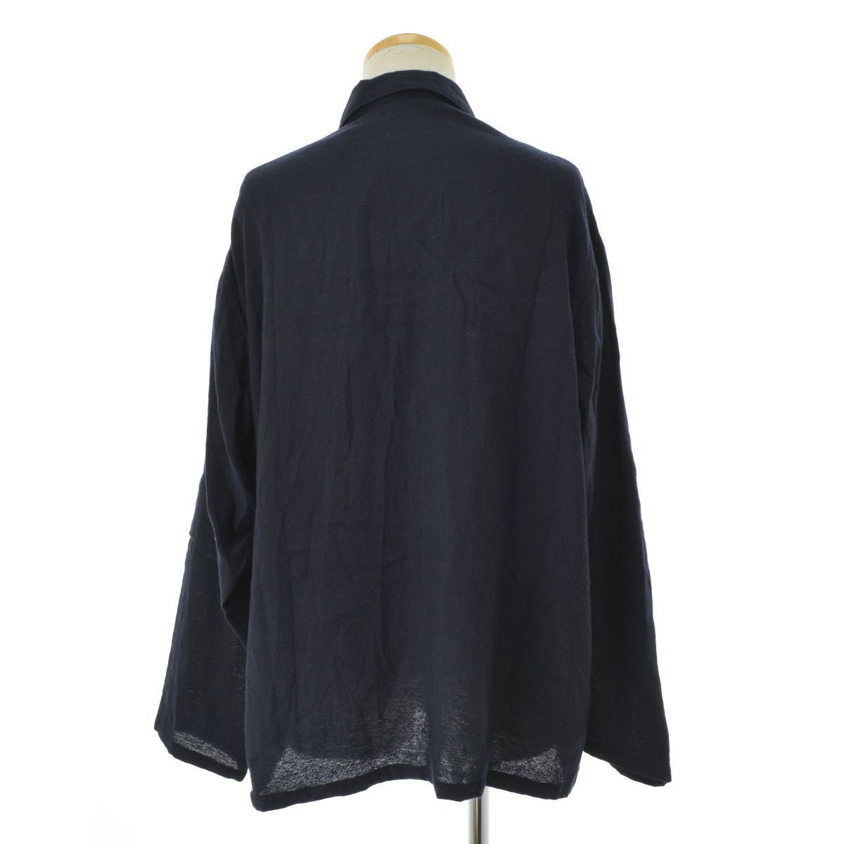 COMOLI】23SS X01-02005 CASHMERE WASHI SHIRT JACKET カシミヤ和紙