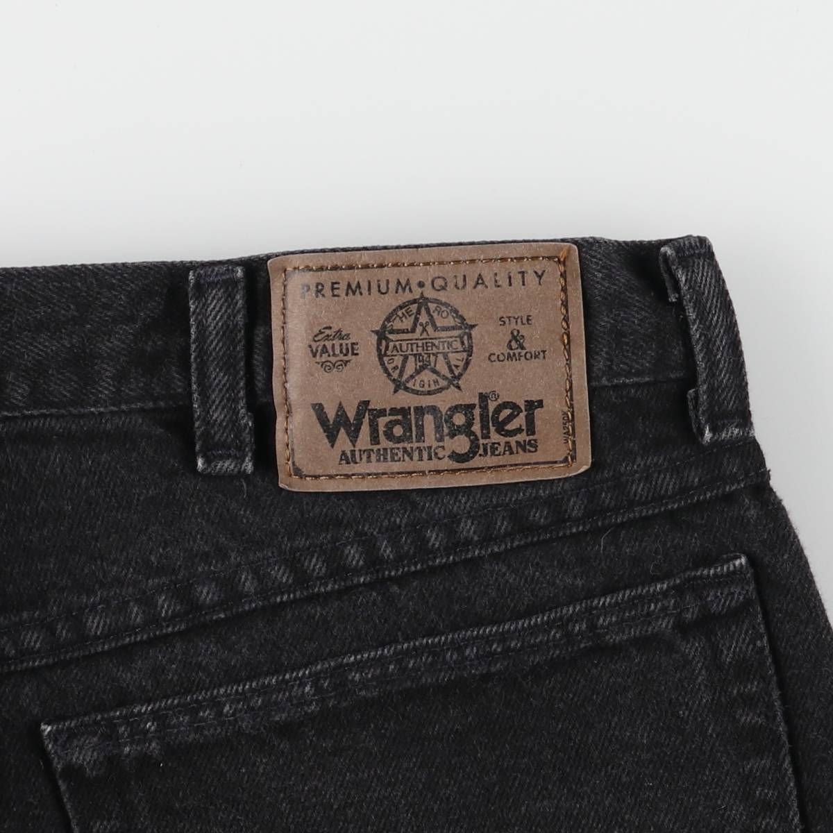 Wrangler ブラックデニムショーツ