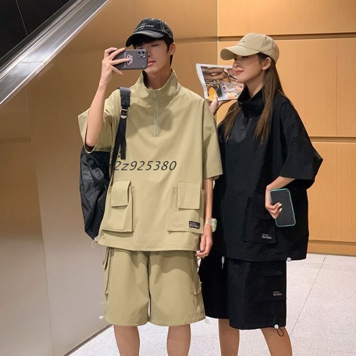 メンズ 部屋着 夏 上下セットアップ 3色選び オーバーサイズ Tシャツ おしゃれ カジュアル 通気 スポーツカジュアル 2点セット 半袖 パンツ ジャージ 性  vii2z925380