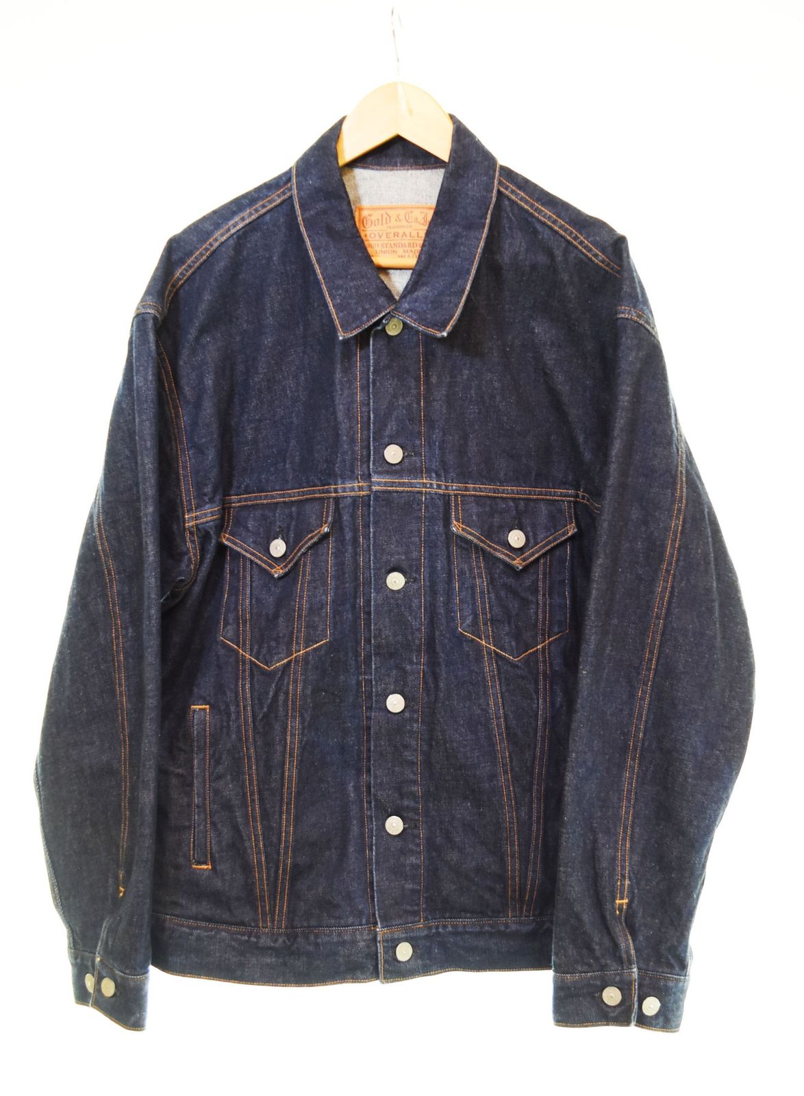 値下げ　GOLD　東洋エンタープライズ　コート　Lサイズ ゴールド gold 東洋エンタープライズ 3rdタイプDENIM JACKET