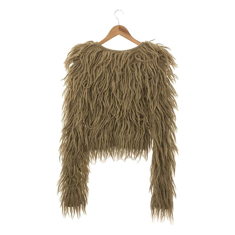 【新品】  JOHN LAWRENCE SULLIVAN / ジョンローレンスサリバン | 2022AW | FUR KNIT SWEATER ショート丈 ファー ニットセーター | OS | CAMEL | レディース 新品】 JOHN LAWRENCE SULLIVAN / ジョンローレンスサリバン | 2022AW