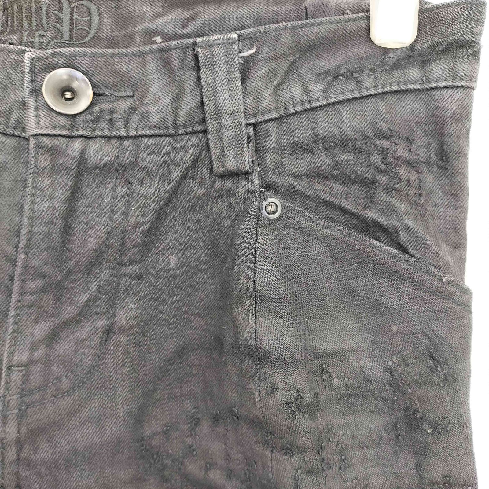 ジョニーウルフ JOHNNY WOLF コーティング 裾ジップ スキニーデニム