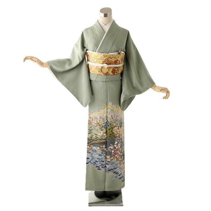 福袋安いいね半額ストア 三つ紋 身長140-154cm 色留袖 it-040 メルカリ - 着物・浴衣