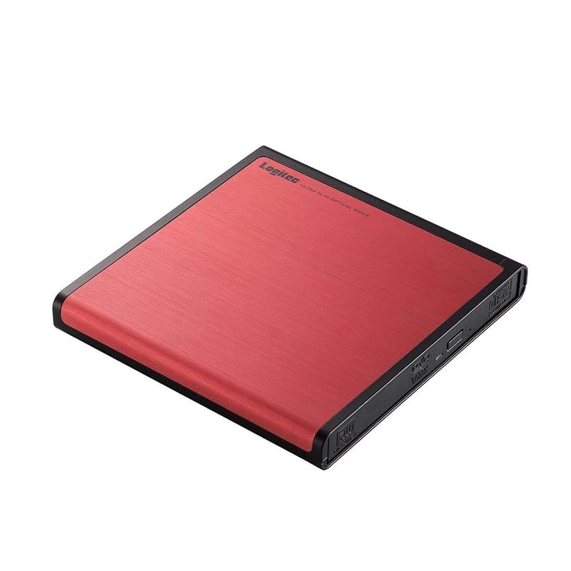 ロジテック(エレコム) DVDドライブ/USB2.0/レッド LDR-PMJ8U2LRD 1