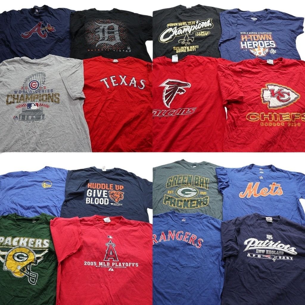古着卸 まとめ売り プロチーム 半袖Tシャツ 16枚セット (メンズ