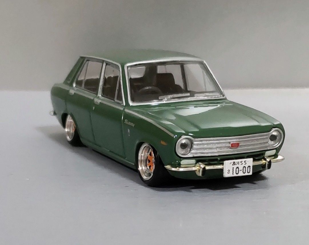 イチコー【ダットサン サニー1000デラックス ホイル1個交換】当時物ブリキ箱無 イチコー【ダットサン サニー1000デラックス ホイル1個交換】当時物