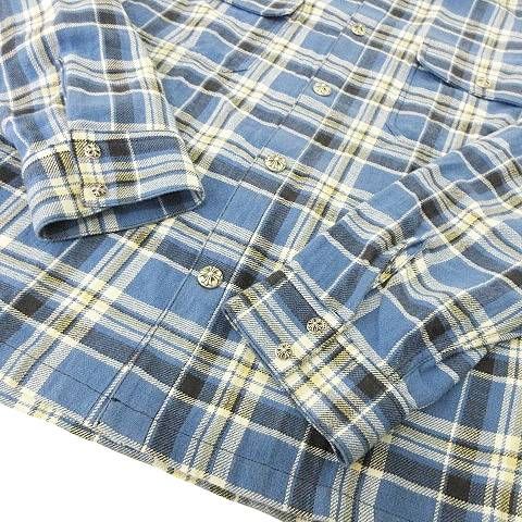 クロムハーツ CHROME HEARTS クロスボール フランネル チェック シャツ