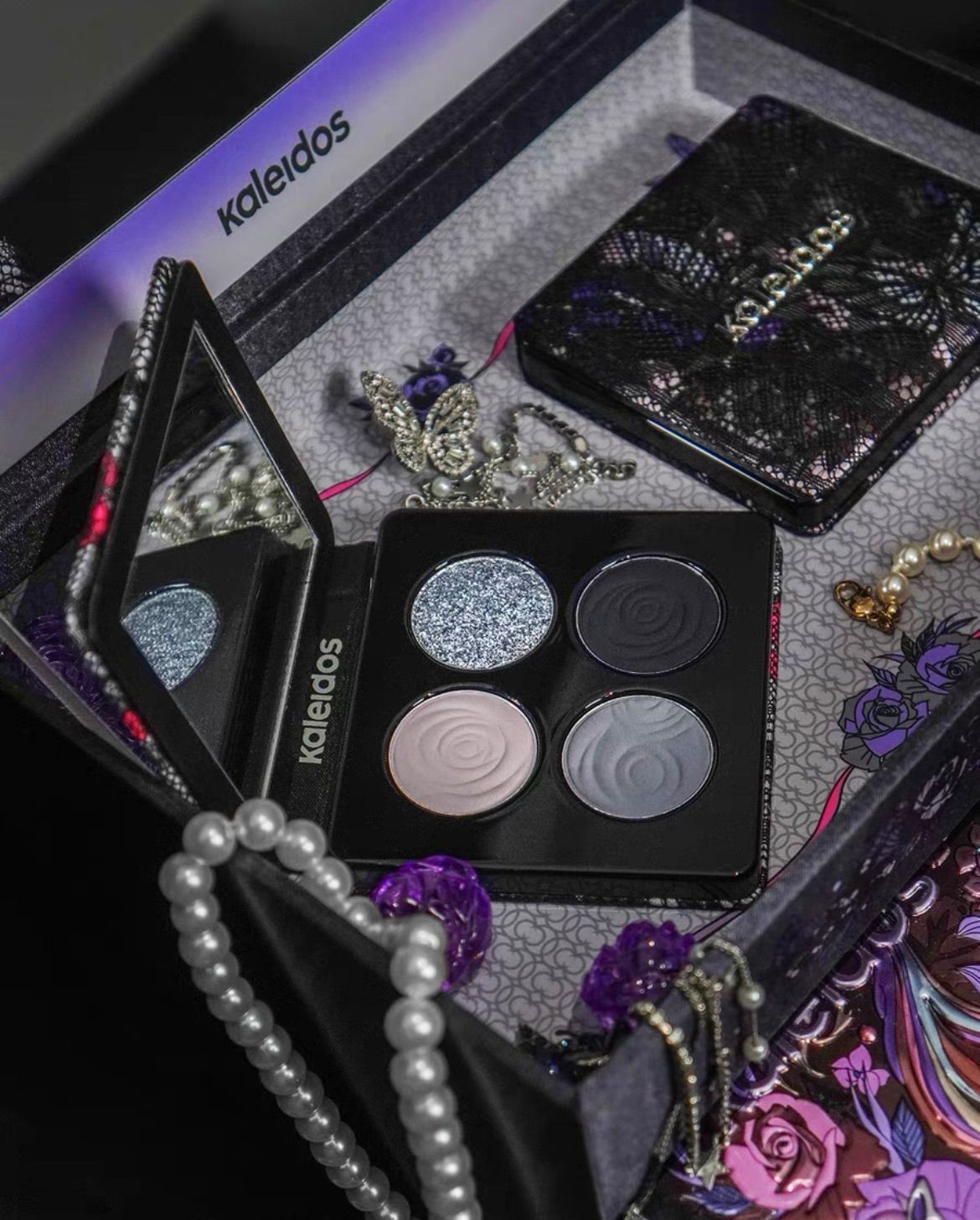 海外限定日本未発売Kaleidos 万花鏡 スモークレースメイクボックス 海外限定日本未発売Kaleidos 万花鏡 スモークレースメイクボックス