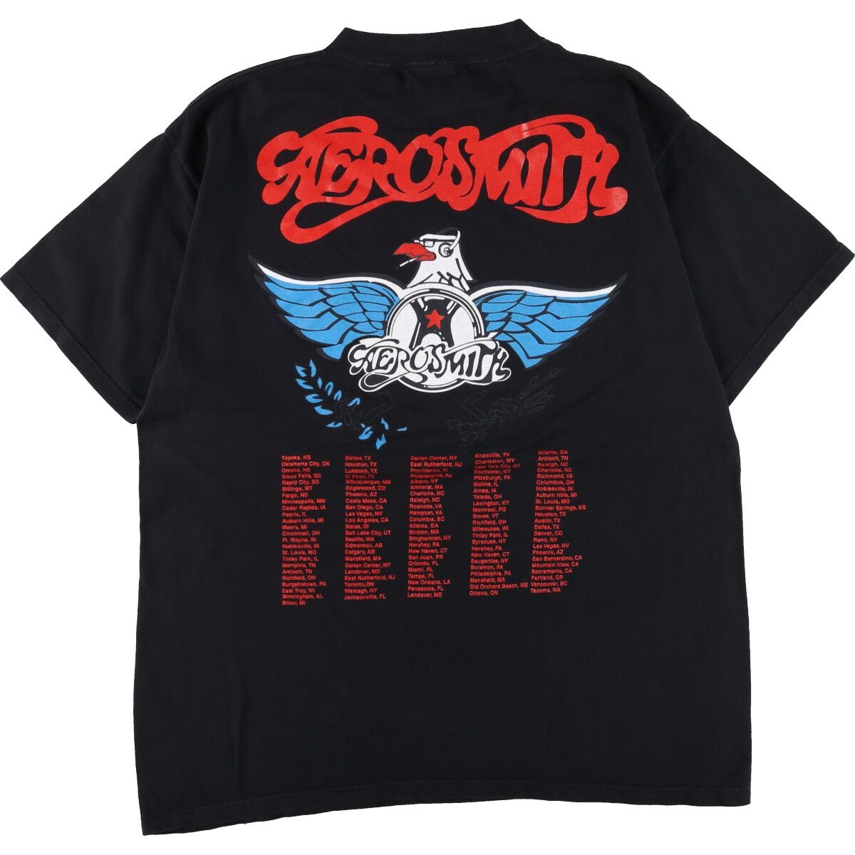 エアロスミス GIANT TEE JAYS ビンテージ Tシャツ 古着 90年代 giant AEROSMITH エアロスミス 両面プリント バンド