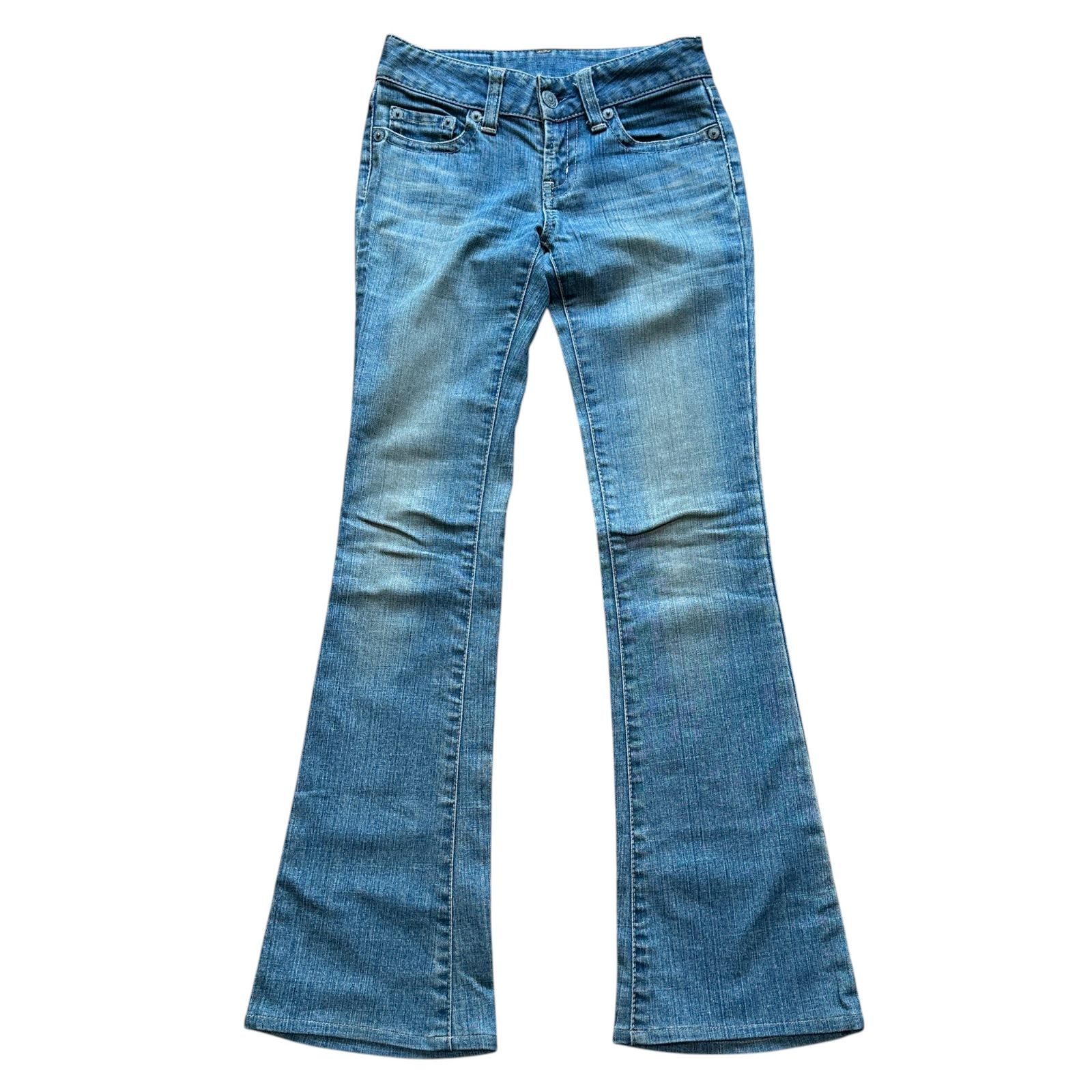MOUSSY レディースS サイズ25 ローライズ ブーツカットデニム