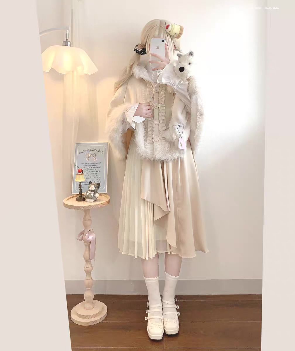 ふわふわ ポンチョ