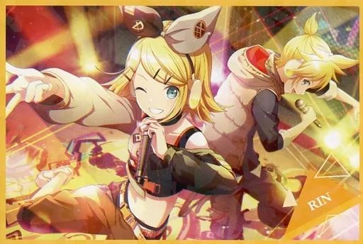 鏡音リン　ポストカード 中古】ポストカード 鏡音リン キラキラポストカード