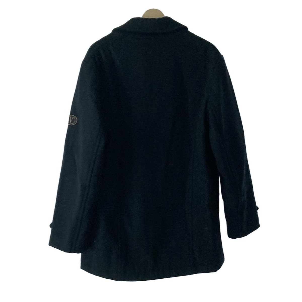 VALENTINO バレンチノ Pコート サイズ48 XL メンズ - 黒 長袖 SEA-SON 冬