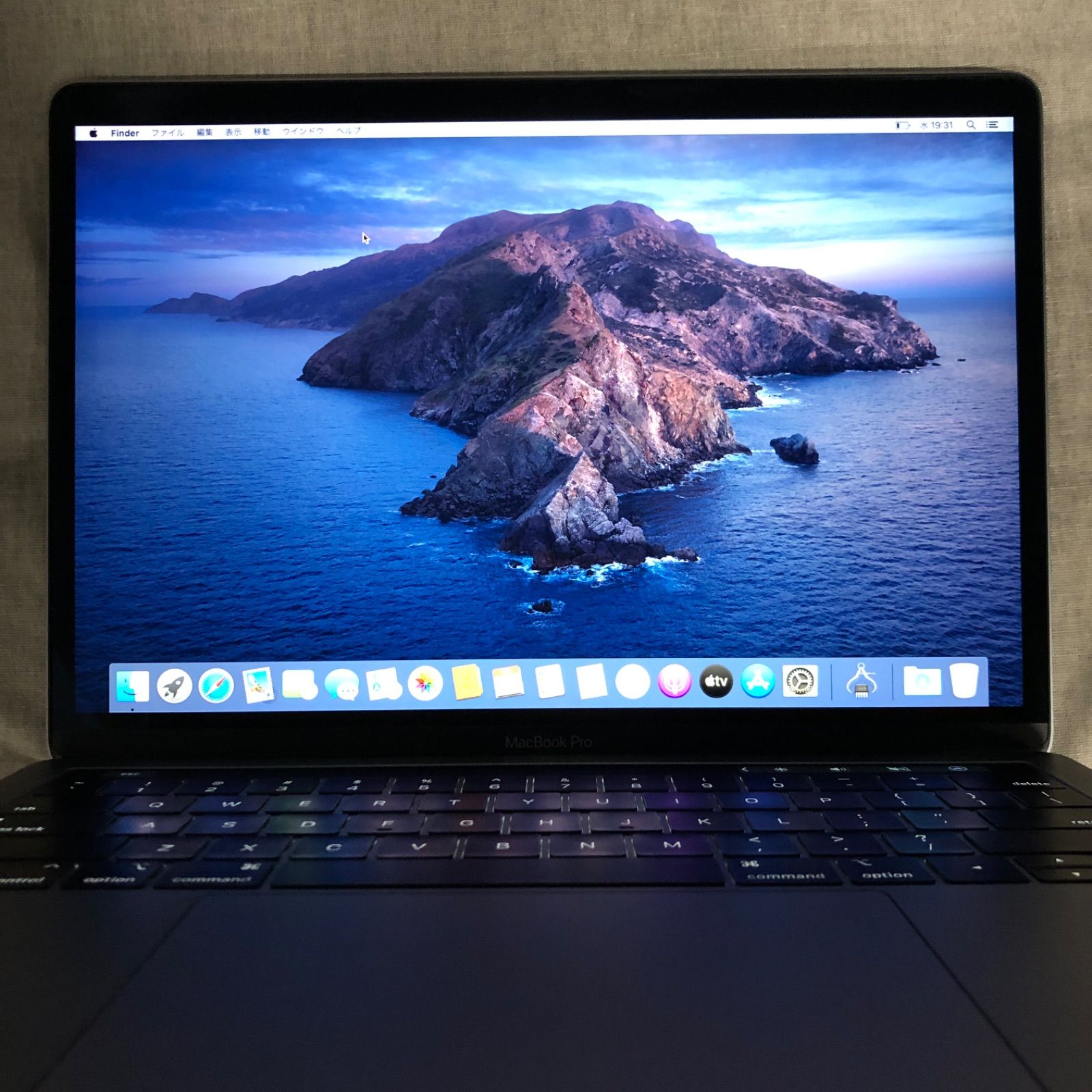 【本体のみ】Apple MacBook Pro (13インチ, 2019, Thunderbolt 3ポート x 4)【Touch  Bar・i7・512GB】A1989 EMC3358/LT-231484（79993）