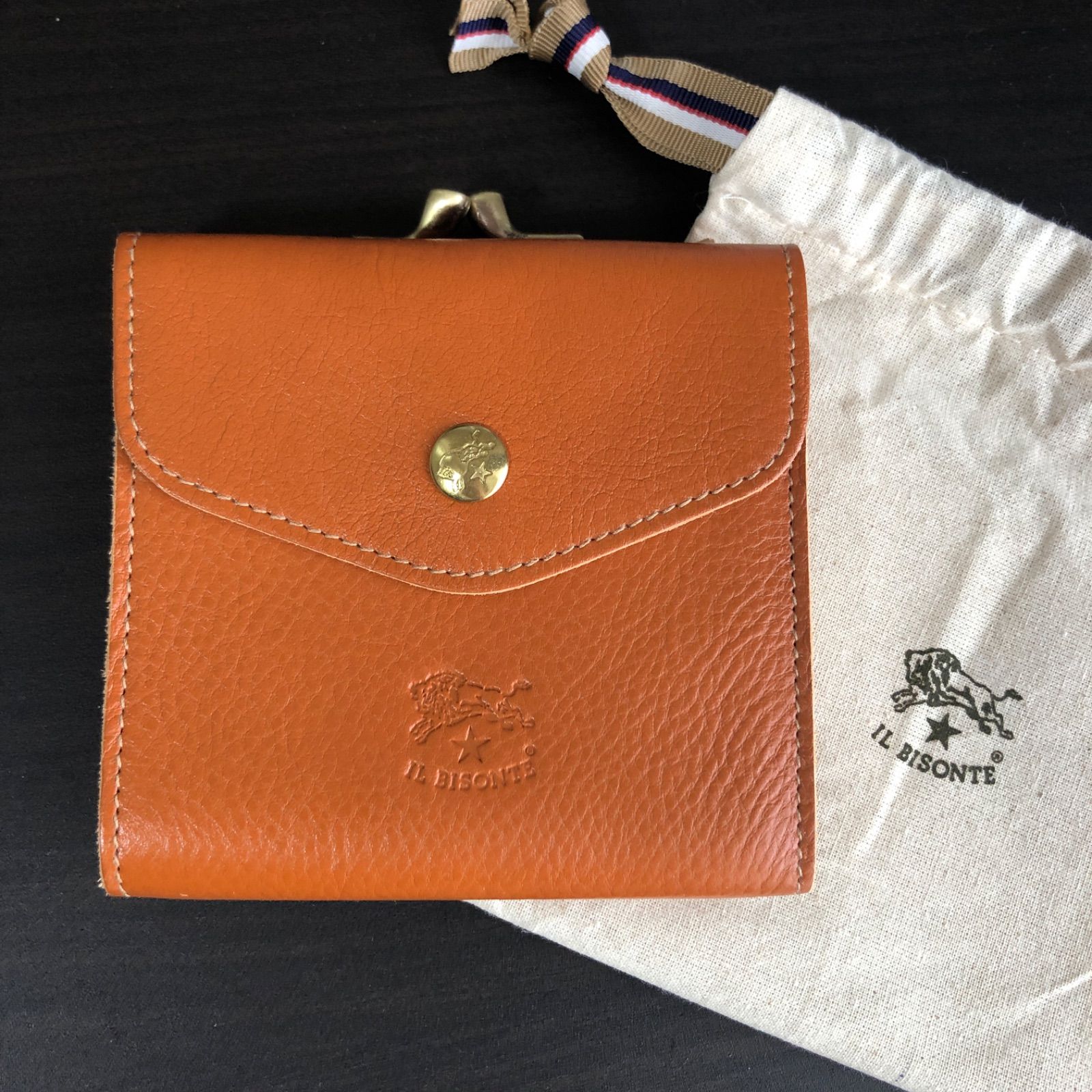 新品未使用】イルビゾンテ 二つ折り 財布 ヤキヌメ キャラメル - SAKU