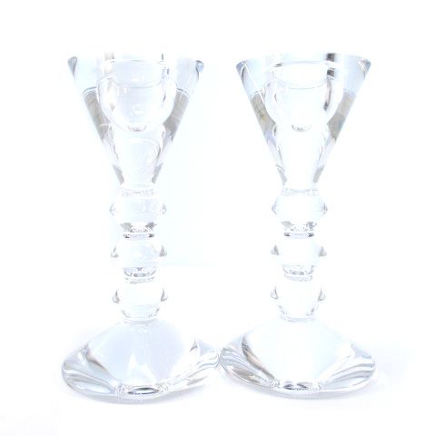 バカラ Baccarat Vega ベガ キャンドルスタンド キャンドルホルダー ろうそく立て 燭台 2個セット クリア