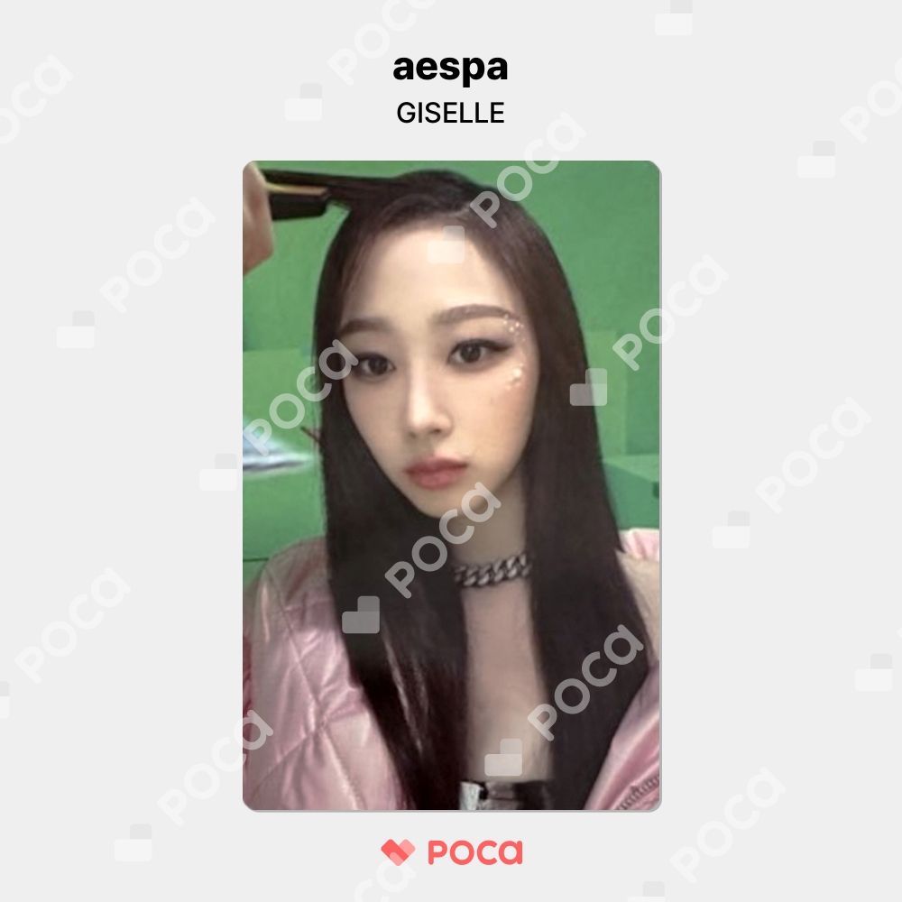 aespa ジゼル トレカ ミラー付きポーチ ファンミ グッズ aespa To MY WORLD ファンミ ミラー.ポーチ トレカ付 ジゼル O