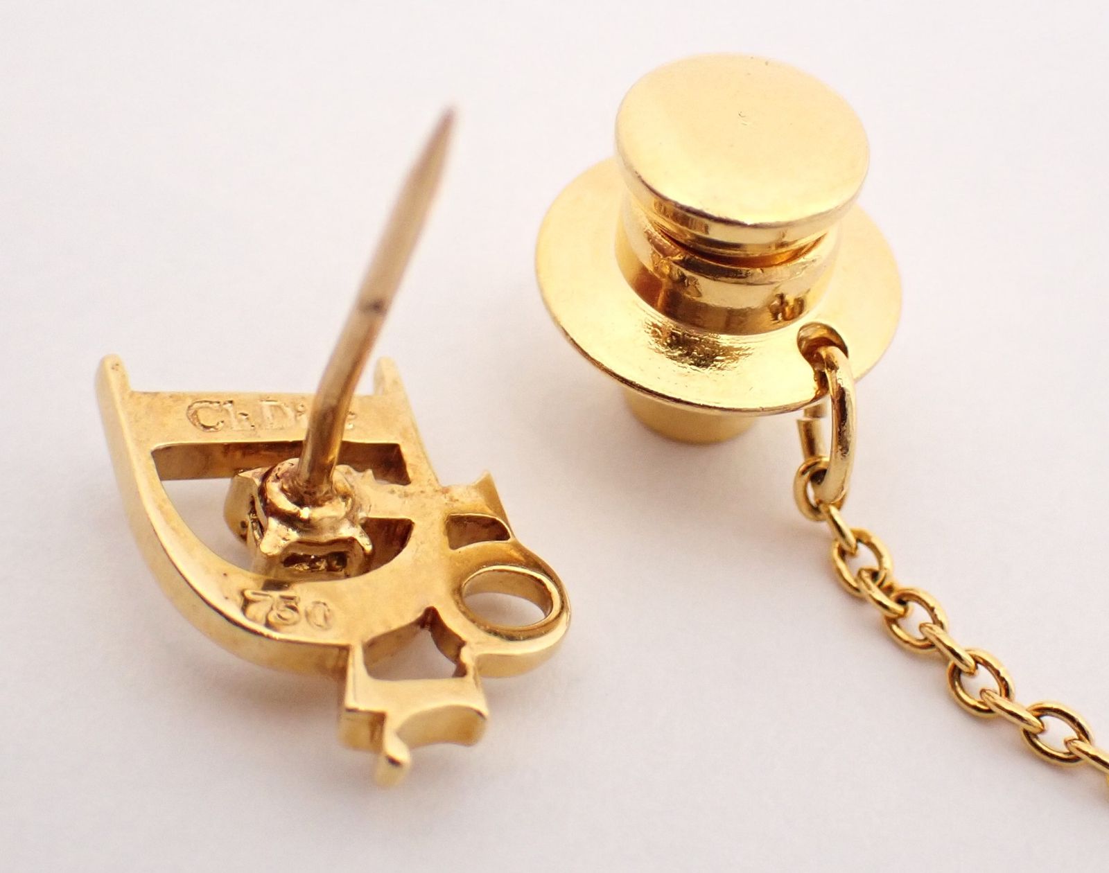 Dior(ディオール) 1Pダイヤピンブローチ K18YG 1.2g イエローゴールド  