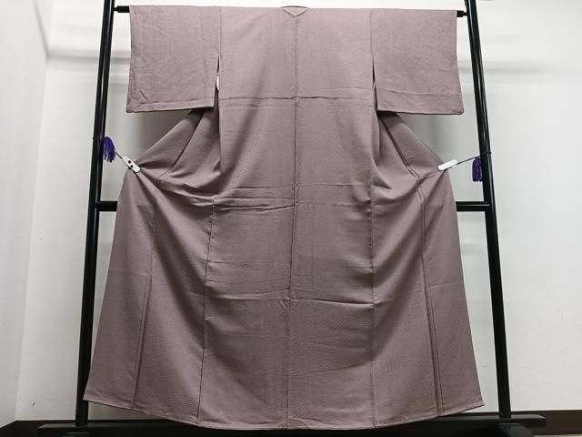 平和屋着物○上質な色無地 撫子色 正絹 逸品 CAAW7277yc