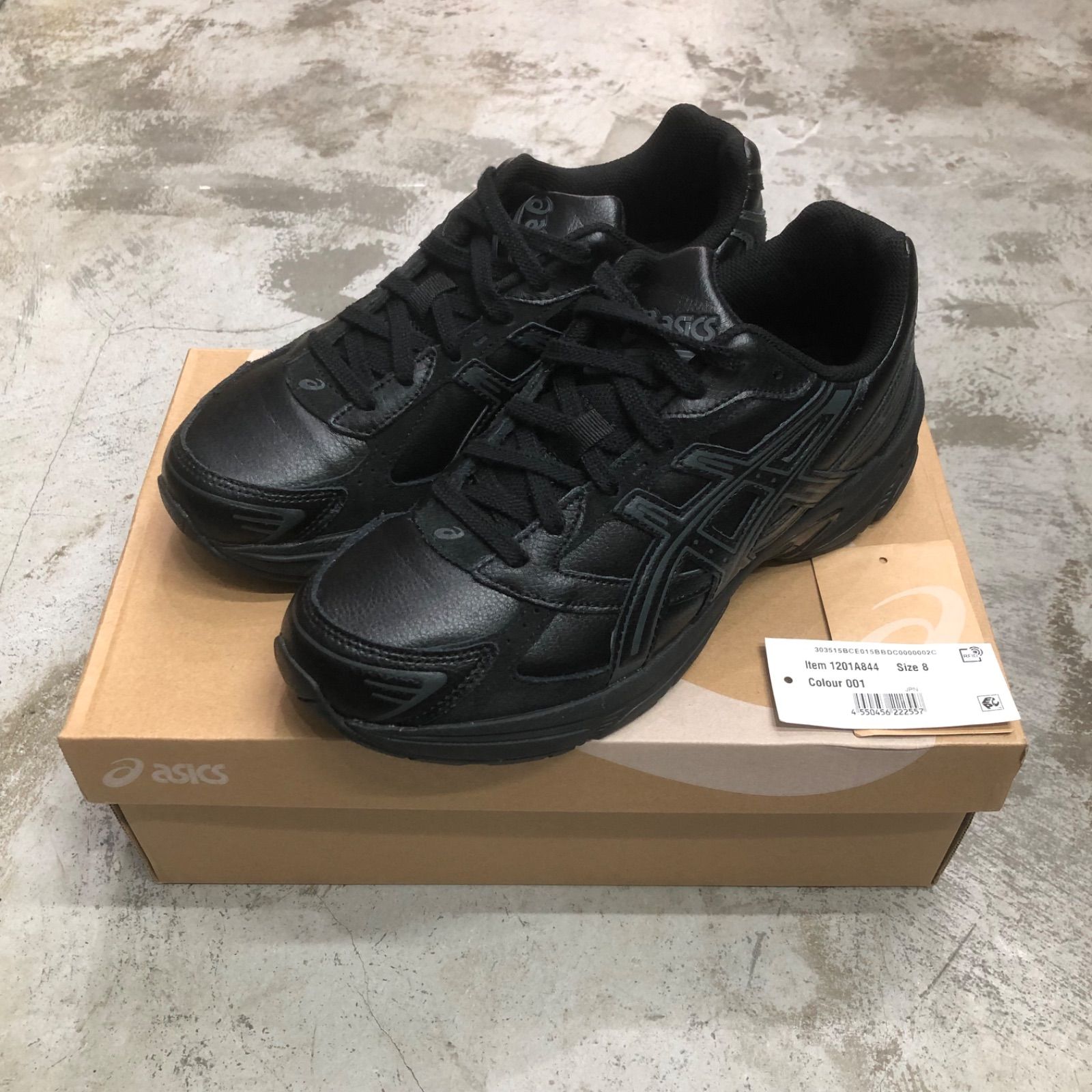 ASICS レザー スニーカー GEL-1130 1201A844-001 アシックス ブラック