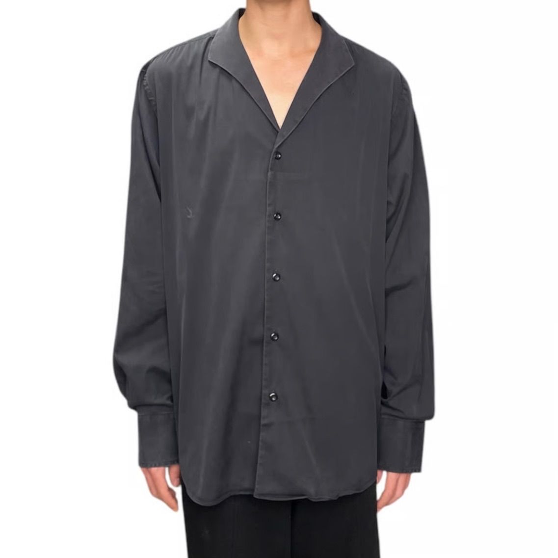 EMPORIO ARMANI open collar shirt