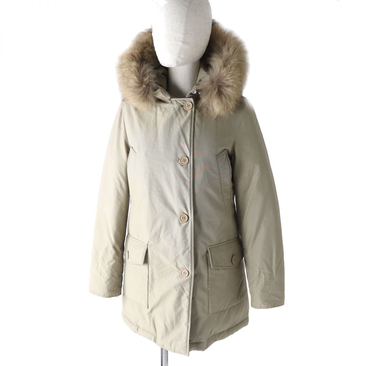 WOOLRICH ウールリッチ 1502250 ARCTIC PARKA RAMAR CLOTH アークティックダウンパーカー カーキ XXS レディース カナダ製 ウールリッチ アークティックパーカー ダウンジャケット