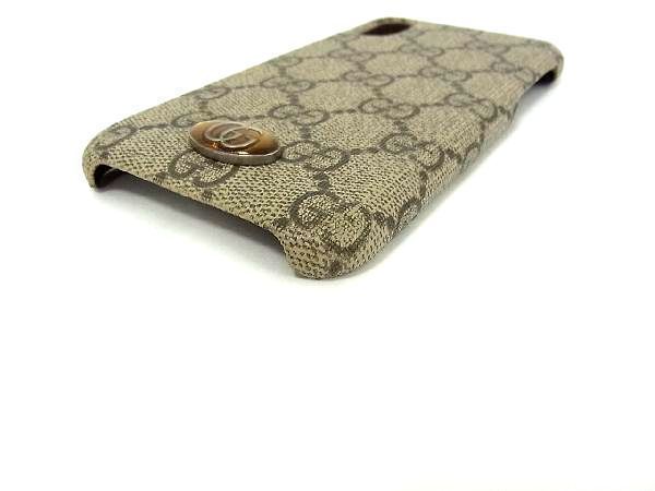 □美品□ GUCCI グッチ 587672 GG柄 PVC iPhoneX/XS対応 iPhoneケース