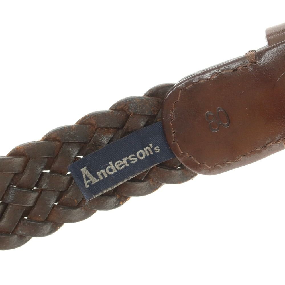 中古】アンダーソンズ Andersons レザー メッシュベルト