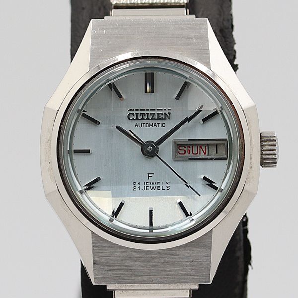 デッドストック級 稼働 良品 シチズン F 7000 4-700414 カットガラス  
