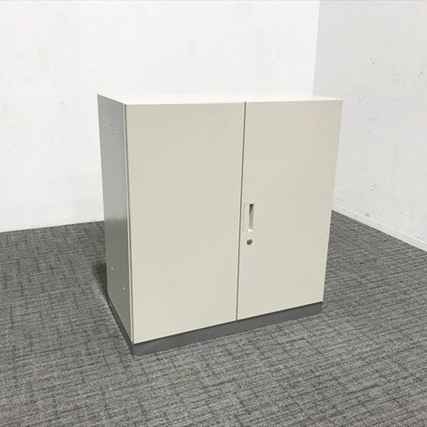 両開き書庫 インベント収納 スチールキャビネット コクヨ ナチュラルグレー