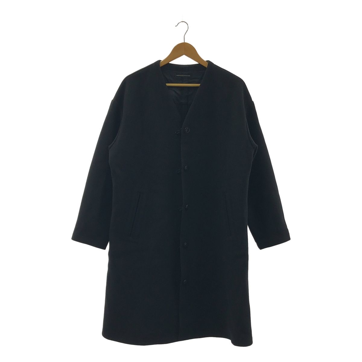 Y s ワイズヨウジヤマモト 2019AW ウール リバーシブル ノー コート 1 ブラック レディース