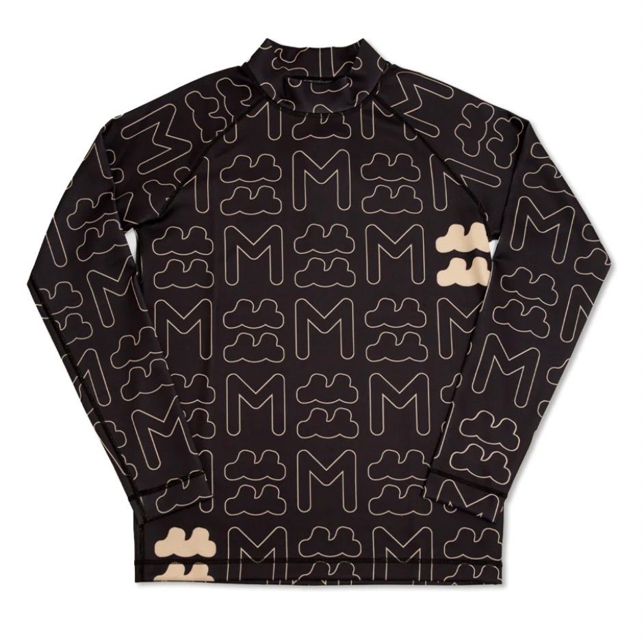 ムータ MUTA MARINE ブラックハイネック長袖 MUTA MARINE フリース襟